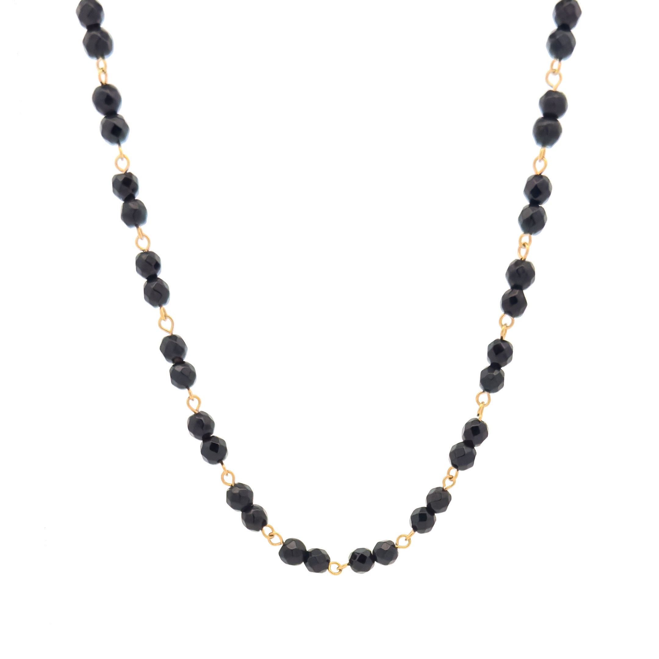 10k Gold Onyx Necklace